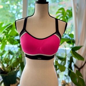 VSX Pink and Black Sports Bra